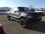 2003 FORD F250 LARIAT 4X4 CREWCAB PICKUP, S/N 1FTNWR1P23EB42840, PWR STROKE ENG, AUTO TRANS, OD