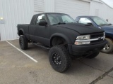 2002 CHEVY S10 4X4 EXTCAB PICKUP, S/N 1GCCT19W428183618, V6, AUTO TRANS, OD READS 83762 MILES