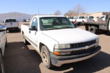 2000 CHEVY 1500 PICKUP, S/N 1GCEC14V1YE421345, V8, AUTO TRANS, OD READS 277988 MILES