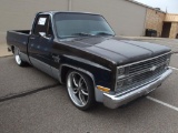 1983 CHEVY SCOTTSDALE PICKUP, S/N 1GCCC14H1DF373769, 305 V8, AUTO TRANS, OD READS 62969 MILES