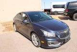 2015 CHEVY CRUZE CAR, S/N 1G1PG5SB5F7178646, 4CYL, AUTO TRANS, OD READS 148235 MILES...