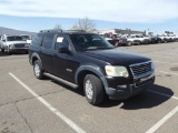 2007 FORD EXPLORER SUV, S/N 1FMEU63807UA87640, V8, AUTO TRANS, OD READS 101942 MILES...