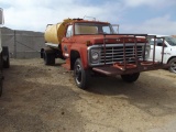 FORD F600 WATER TRUCK, S/N F608V100128, V8 ENG, 5 SPD TRANS, (DOES NOT RUN) BILL OF SALE