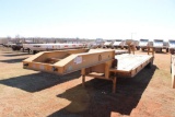 1969 FREUHAUF T/A EQUIPMENT TRAILER, S/N F52571, 30' DECK, 3' DOVE W/RAMPS