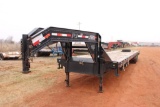 PJ 40' T/A GOOSENECK FLATBED TRAILER,...