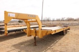 1978 BELSHE...24' T/A GOOSNECK FLATBED TRAILER, S/N 7039,...