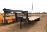 30' SHOP BILT...T/A...GOOSENECK...FLATBED TRAILER, BILL OF SALE