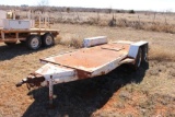 16' T/A BUMPERPULL TOOL CARRIER TRAILER, BILL OF SALE...