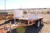 10'X6' T/A WELDING TRAILER, INGERSOLL RAND AIR COMPRESSOR, TOOLBOXES, BILL OF SALE