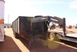 20' T/A GOOSENECK DUMP TRAILER, BILL OF SALE...