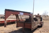 SHOPBILT T/A GOOSENECK STEAMER TRAILER, BILL OF SALE...