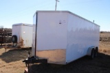 2016 SPARTAN 18' T/A BUMPERPULL ENCLOSED TRAILER, S/N 50XBE1825GA000248, PACIFIC TOOL GEN SET &