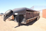 2005 WW TRI AXLE 32' GOOSENECK LIVESTOCK TRAILER, S/N 11W5S32365W284328, BIG GATE W/SLIDE, (3)