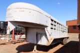20' T/A GOOSENECK LIVESTOCK TRAILER, BILL OF SALE...