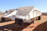 1990 40' CLEMENTS T/A DOUBLE GATE BELLY DUMP ROCK TRAILER, S/N 139CB35BLXM110208