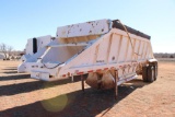 1988 FREUHAUF T/A SINGLEGATE BELLY DUMP ROCK TRAILER, S/N 1H4D03222JJ020701