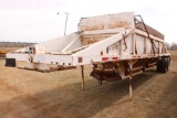 1985 RANCH T/A DOUBLEGATE BELLY DUMP ROCK TRAILER, S/N 1?9BSD505FL008360