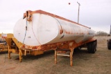 SHOPBILT T/A WATER TANKER TRAILER, S/N 12870001, BILL OF SALE...
