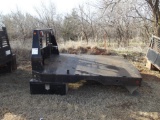 9' FLATBED W/TOOLBOX...
