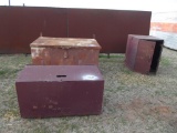 (2) TRUCK BOXES & METAL CABINET