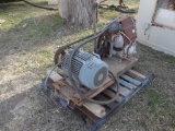 2 STAGE AIR COMPRESSOR W/ ELECTRIC MOTOR