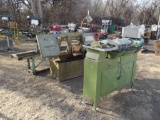 STARRITE H325 BANDSAW, ROLLING TABLE & GRINDER BENCH...