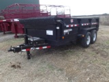 2018 PJ D7142 T/A DUMP TRAILER, S/N 4P5D71422K1292851, 7K AXLES, TARP, SOLAR CHARGER..., BILL OF SAL