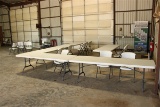 (6) TABLES & (22) FOLDING CHAIRS, CAN BE PICKED UP AFTER THE SALE ON SUNDAY THROUGH LOAD OUT DAYS