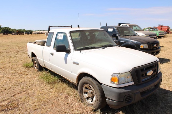 2008 FORD RANGER EXT CAB PICKUP, S/N 1FTYR14U58PA83682, V6 ENG, AUTO TRANS