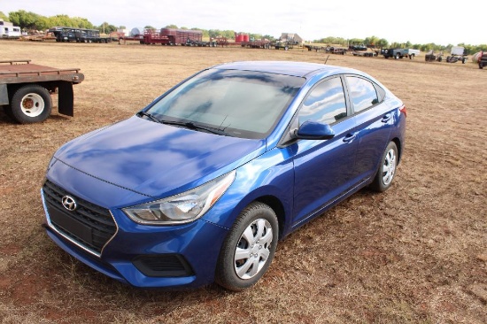 2020 HYUNDIA ACCENT CAR, S/N 3KPC24A68LE112395, 4 CYL, AUTO TRANS, OD READS 68000 MILES,