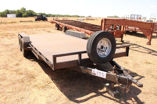 LONESTAR 18' T/A BUMPERPULL CAR HAULER, S/N 004358, 14 PLY TIRES, LED LIGHTS, NO TITLE...