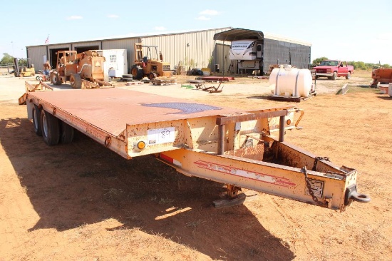 2001 HOLDEN HCZ 20KT T/A EQUIPMENT TRAILER, S/N 12HZD30292S108120, PINTLE HITCH, DOVE W/RAMPS , B...