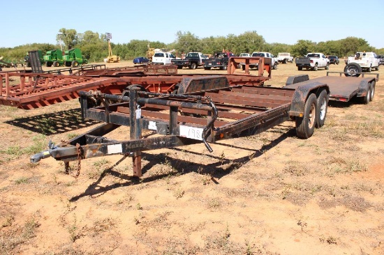 2006 MAXEY...18' T/A BUMPERPULL TRAILER , SLIDE IN RAMPS, (NO FLOOR) BILL OF SALE...