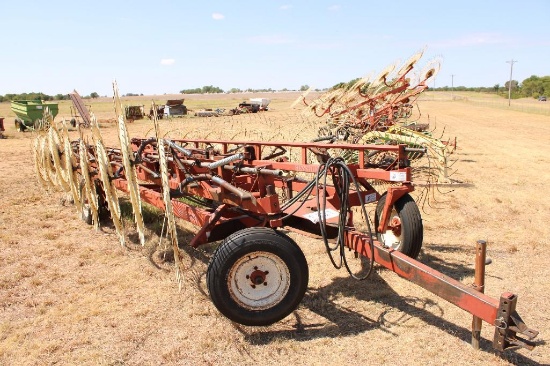 HESSTON...3991 16 WHEEL HAY RAKE, S/N 00227