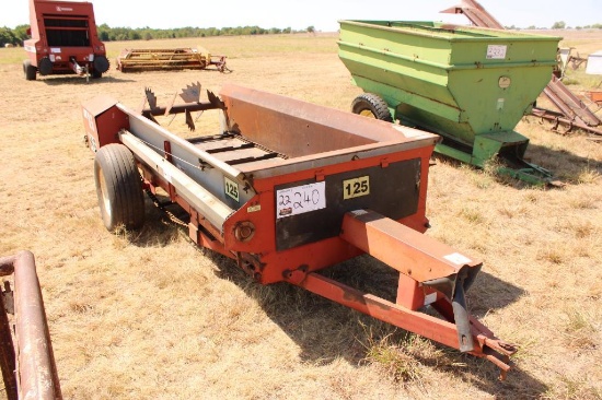 H&S 125 MANURE SPREADER, S/N 501931, 540 PTO