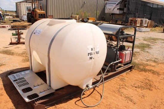 CHAPPELL POWER WASHER W/ 500 GALLON TANK ON SKID