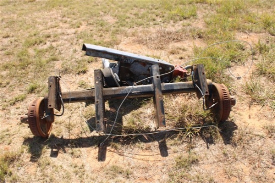 TORSION AXLE & PINTLE HITCH TONGUE W/PUSH BRAKE 