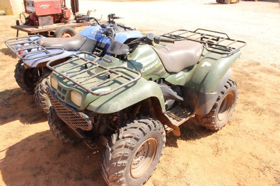 KAWASAKI PRAIRIE 360 4 WHELER, (HAS BEEN SITTING 3 YEARS) NO TITLE