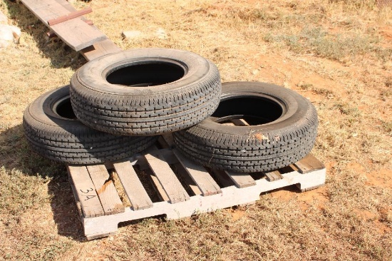 (3) 235/80R16 10 PLY TRAILER TIRES
