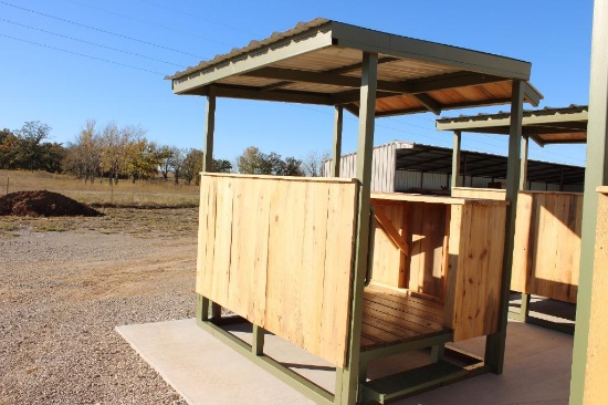 (1) SHOOTING SHACK (UNUSED), 8'6"X 6'2". LOCATED IN YARD 1 ELMORE CITY...