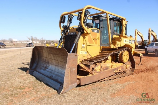 2012 CAT D6TXL CRAWLER TRACTOR, S/N GMK00755, S/UBLADE, TILT, SWEEPS , CAB, HOUR METER READS 4270