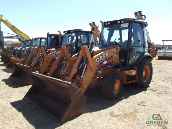 2015 CASE 580 SUPER N 4X4 LOADER BACKHOE, S/N 706154, G.P BKT, CAB, HOUR METER READS 2621 HRS, EXT