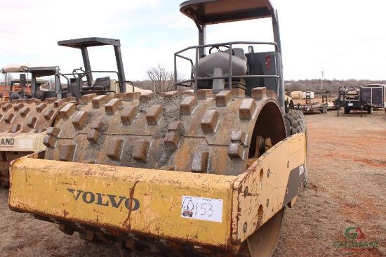 VOLVO SD100D PADFOOT FOOT ROLLER, S/N 26365, CANOPY, HOUR METER READS 2070 HRS