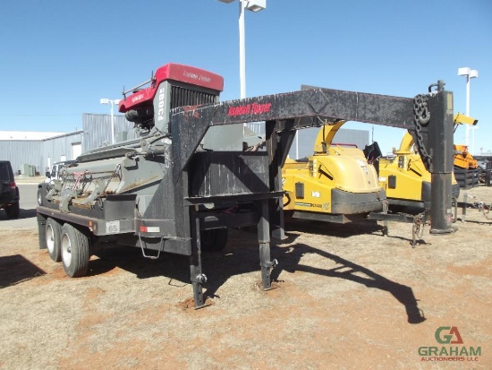 ASPHALT ZIPPER AZ800, S/N 80000101, 8' HEAD, W/ T/A GOOSENECK TRAILER, S/N 109FS2020AU021766, 545