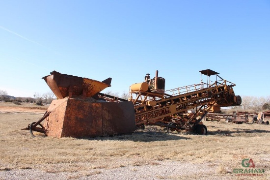 KOLBERG 1748-6 PORTABLE PUG MILL, S/N 601748674, DETROIT ENG, HOPPER, 1997 MARCO 529 PORTABLE