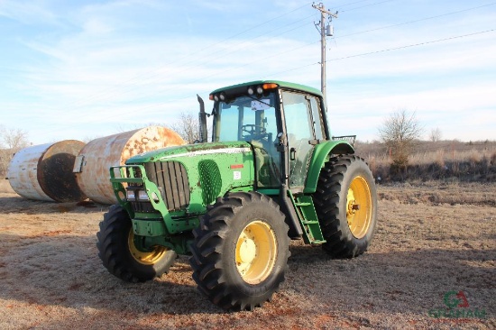 2009 JOHN DEERE 7220 MFWD FARM TRACTOR, S/N 034190, CAB, HOUR METER READS 6200 HRS, 3PT, PTO