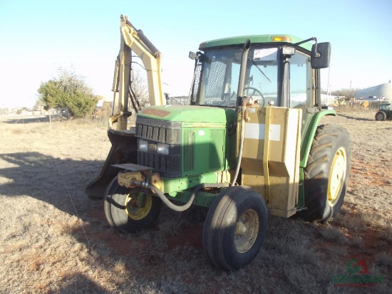 2002 JOHN DEERE 6405 SIDE BOOM TRACTOR, S/N 324392, CAB,