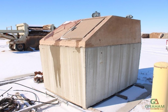 CONCRETE STORM SHELTER , SELLS OFFSITE KAY COUNTY BLACKWELL OKLA