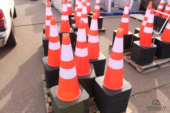 (50) SAFTEY CONES (UNUSED)