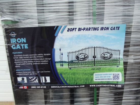 20' BI PARTING GATES, DEER DESIGN